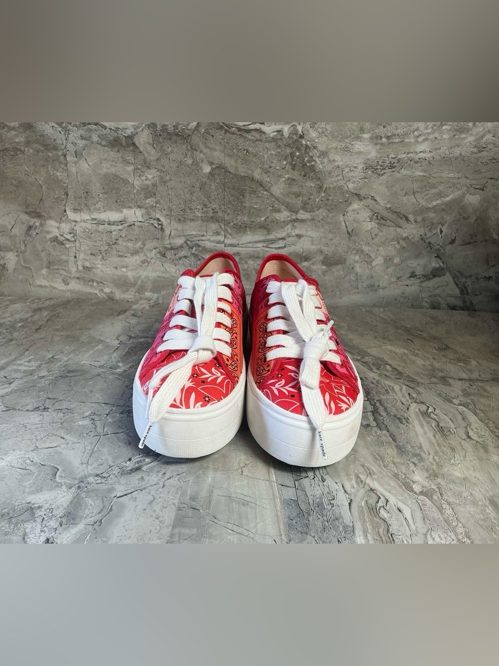 Kate Spade Women's Serve Bandana Patchwork Sneakers - Picture 5 of 9